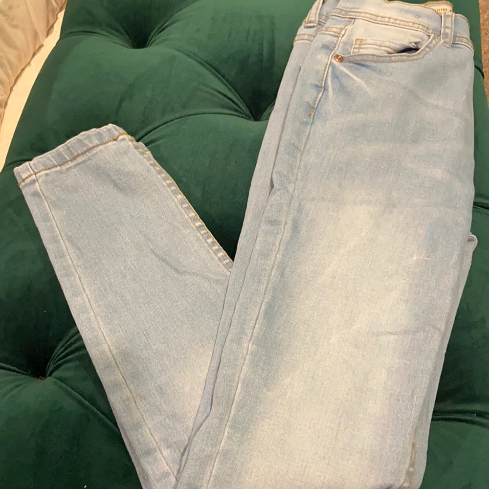 Light blue demon skinny jeans boys size 10
